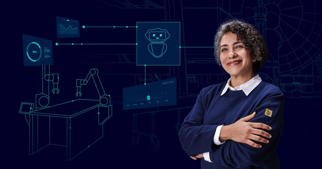 Siemens Industrial AI booth concept for Hannover Messe 2026