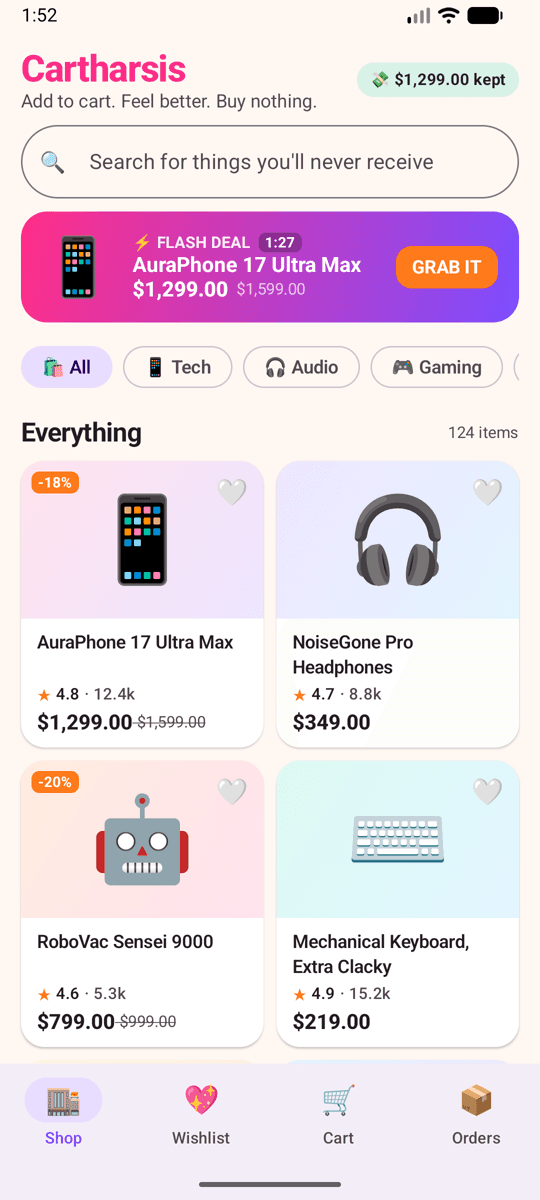 A real shop, selling nothing